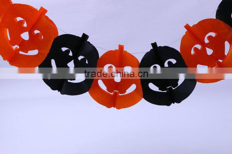 Hot sale Halloween garland spider skull paper garland flower tassel garland