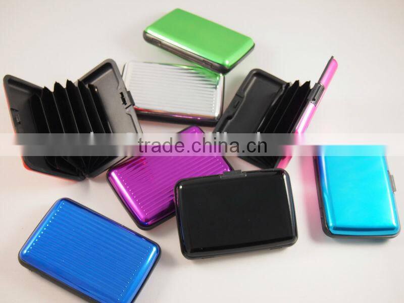 multiple colors aluminum credit card holder