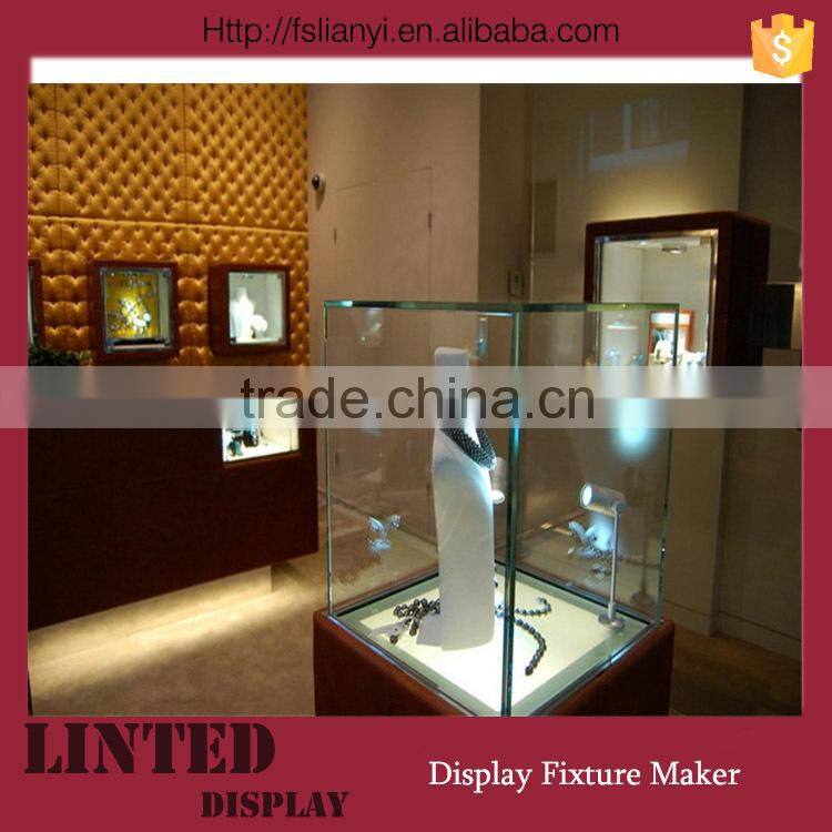 glass jewelry and watch display Cabinet