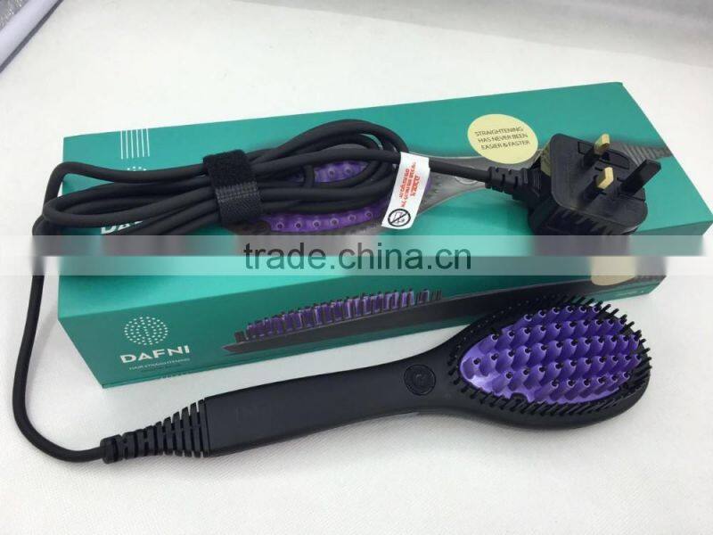 LCD display electric straightening hair brush as seen on TV
