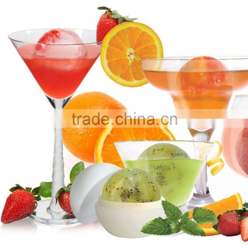 2016 Hot selling Food grade Eco-friendly non-stick Circular silicon rubber icecube tray