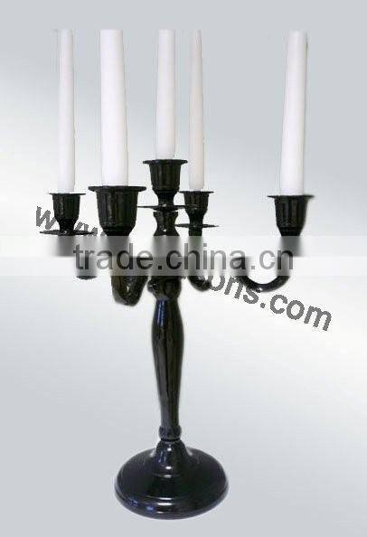 Jet Black Candelabra For party Used And Weddings Decorations