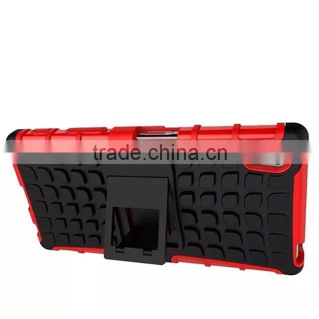 For SONY XPERIA Z5 DU Z5 E6603 E6633 Armor CASE Heavy Duty Hybrid Rugged TPU Impact Kickstand Hard ShockProof CASE OUT DOOR CASE