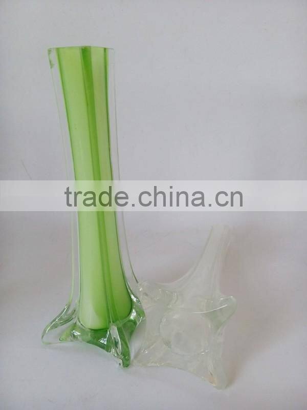Multi-colored Tree-shaped Decoretive Flowers Glass Bottle Unique Shaped Glass Decorative Bottle