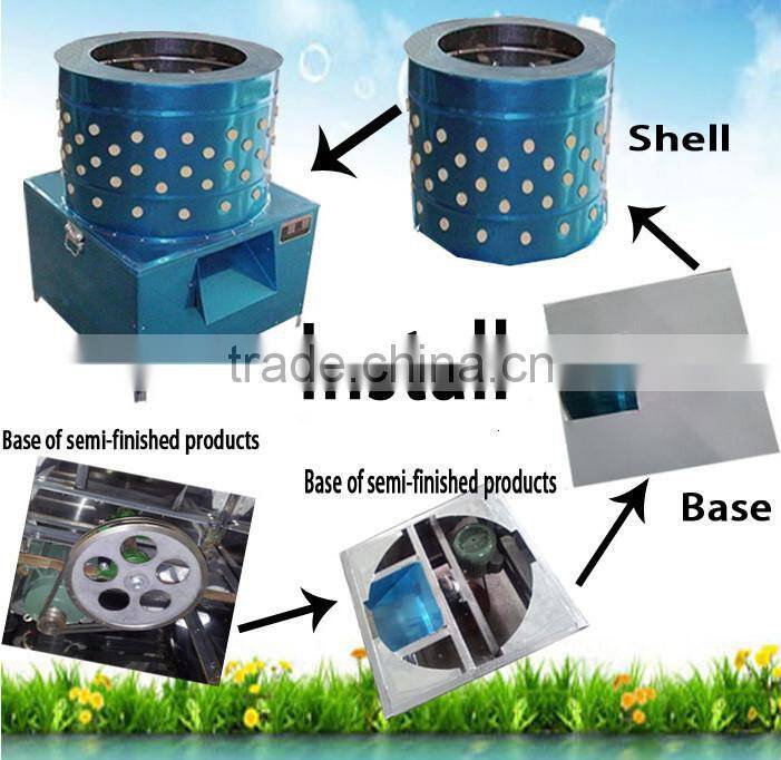 New arrived stainless steel chicken depilator with soft plucker finger