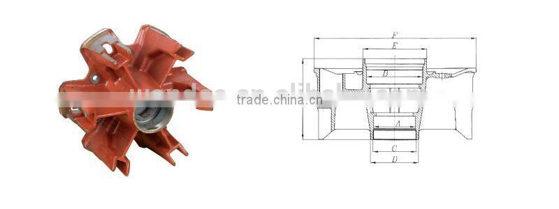 China Hot Sale 12T Trailer American Six Spoke Axle