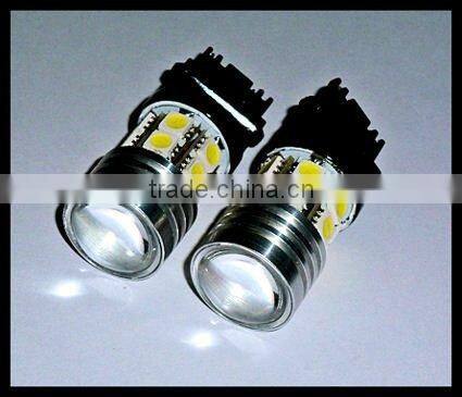 3157 3156 7w CREE Q5 +12 5050 SMD White LED CAR BACKUP LIGHTS w PROJECTOR LENS