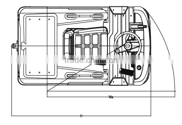 Farm 3T seat type electric tow tractor