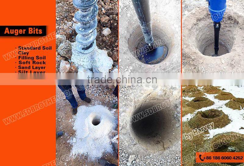 Hydraulic Auger for excavator, compact excavator attachment auger