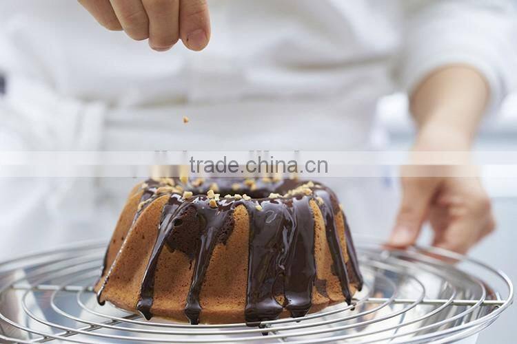 5536 Good quality orange color round shape silicone cake pan