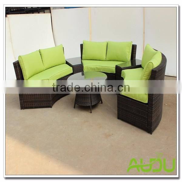 Audu Ratttan Wicker Outdoor Circular Sofas
