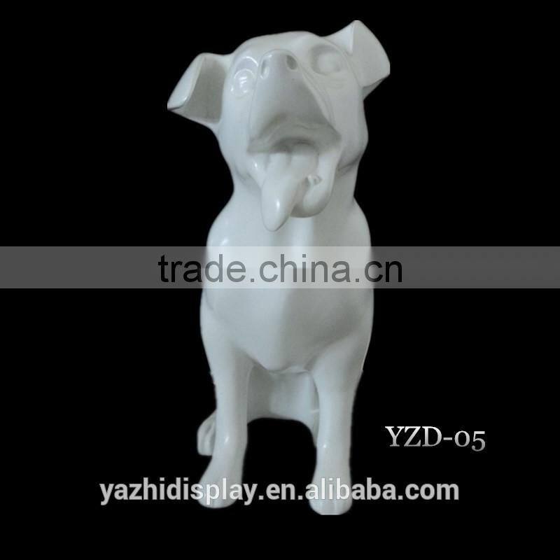 lovely fiberglass animal dog mannequin for window display