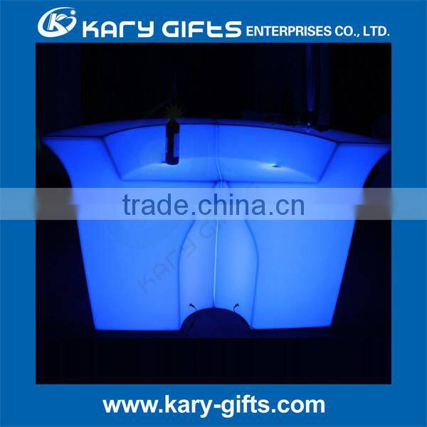 Outdoor home and garden modern plastic LED event furniture