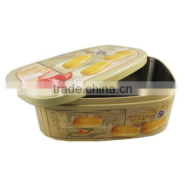 high quality metal cookie tin box