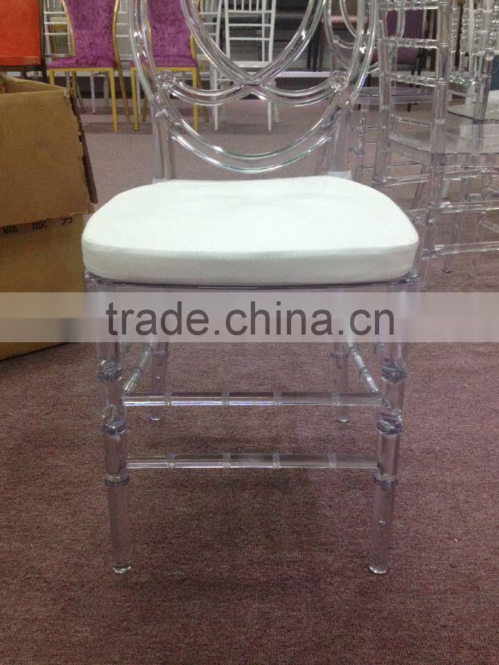 Hot sell pu leather white color plastic chair cushion matel chair cushion hotel chair cushion