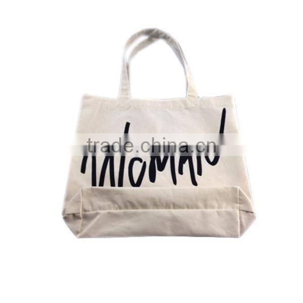 Recycle canvas shopping bag logo