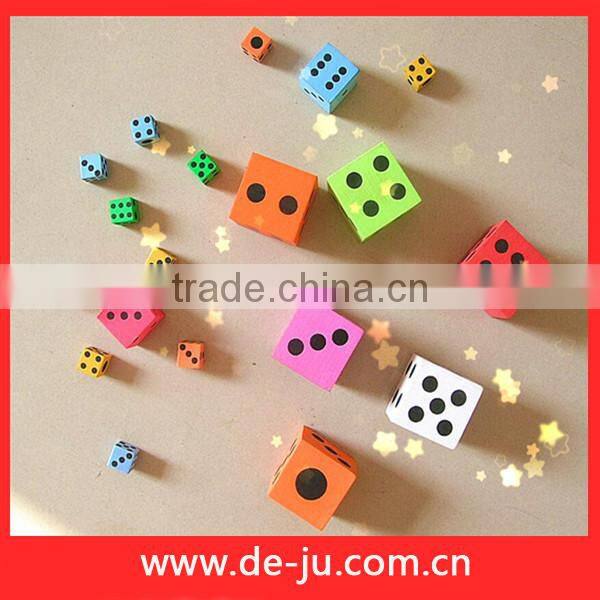 Wholesale Plastic Toys Custom Small Cube Colorful EVA Dices