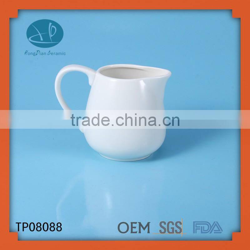 europe market,Factory direct wholesale white ceramic milk jug