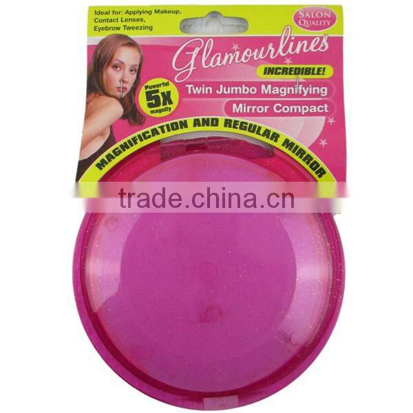 Wonderful two sides magnifying glass and regular mirror for girls