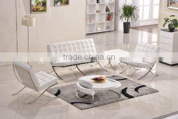 barcelona chair with ottoman