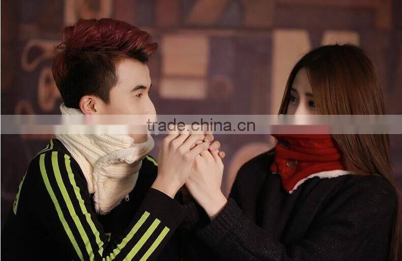 New Arrival Electrical Heating Collar Couple Fasion Valentine Present Rechargeable Warm Scarf With Power Bank, Knitted Scarf