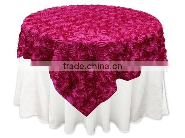 12x108 washable satin rosette table runner for events deco