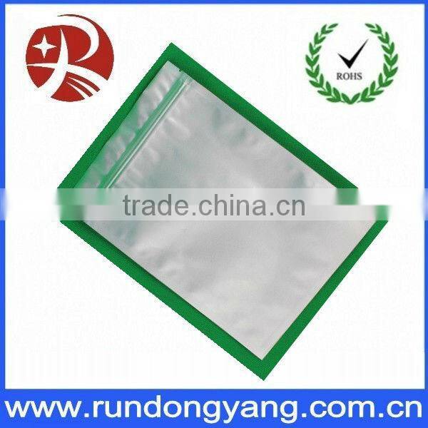 Hot sale plastic pure aluminum foil bags with zipper