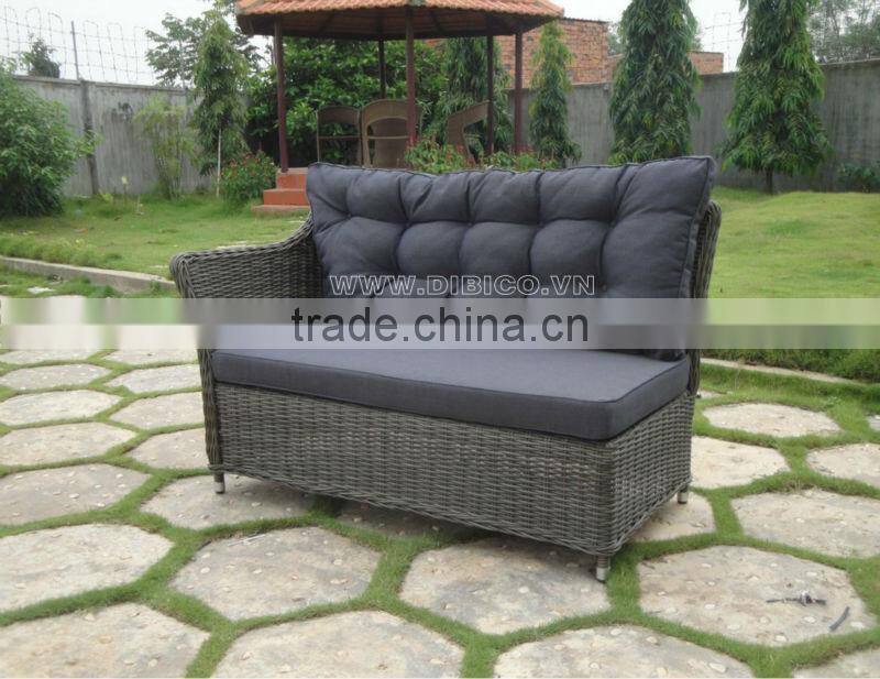 2014 New Style Outdoor Garden Plastic Flat Rattan Sofa set