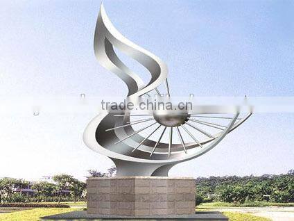 Large Street/city Mark Decoration Outdoor Stainless Steel Statue