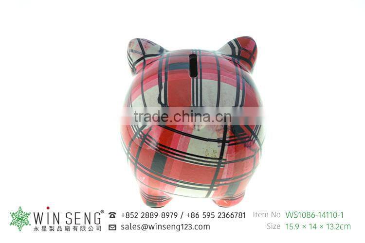 Cute ceramic piggy bank for Kid's gifts