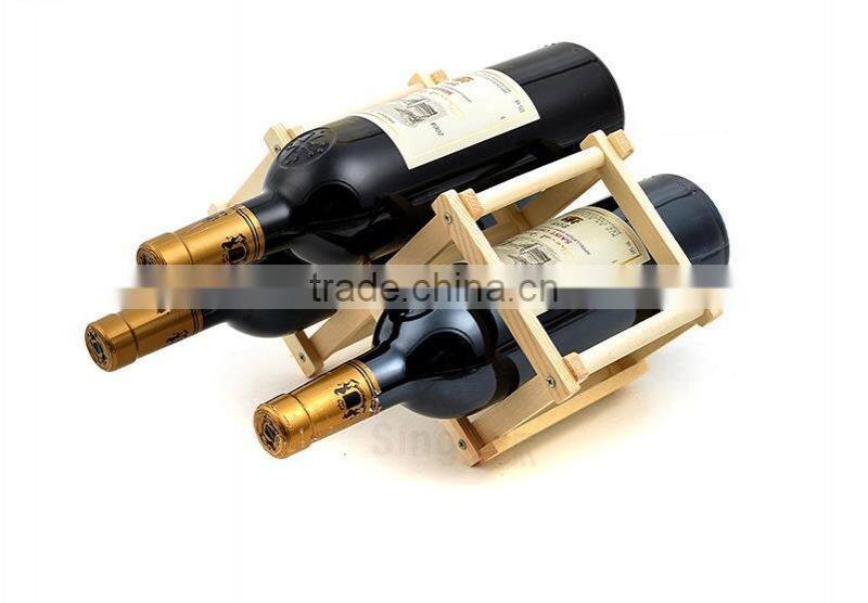 Hot sale natural-coloured make wood wine rack for sale