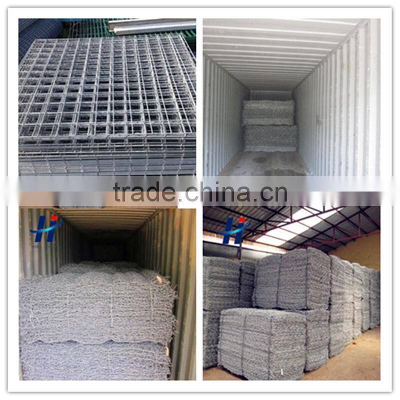 Gabion Basket Stone for decoration wall and defend flood Stone Cage mesh