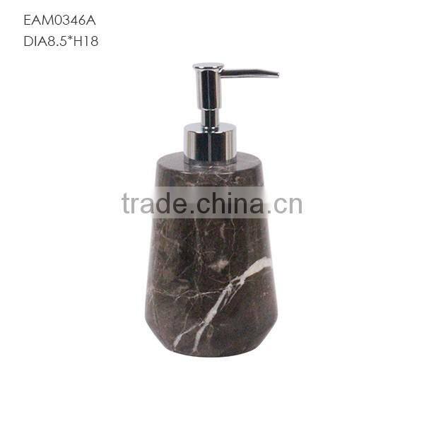 Bathroom design marble effect bath soap dispenser / wholesale bathroom accessories set