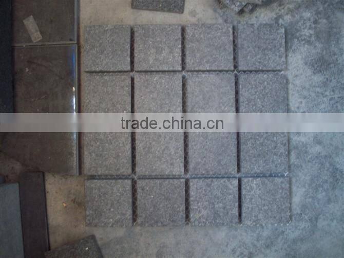 Black Granite Mesh Paving Cheap Black Paver Granite Paving Stone