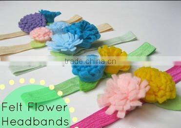 on alibaba express hot sale new products handmade eco friendly fabric decoration felt small colored band rubber made in china