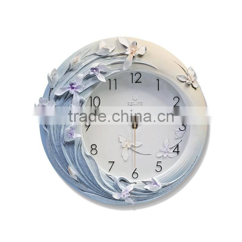 M0025 Momoda Living room Creative modern hanging fancy elegant 3D flower wall clock quiet quartz decoration large wall clock