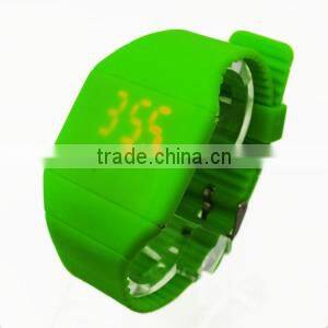 2015 Christmas Day New arrival Factory direct sale digital touch screen silicone led watches