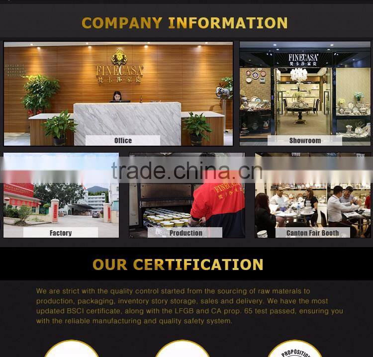 New Design Jungle Style New Bone China Dinner sets for 4