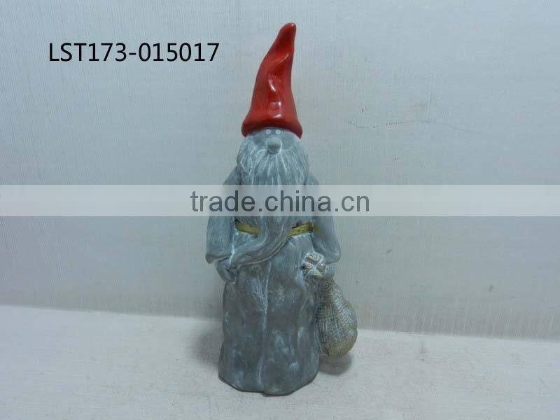 ceramic santa statue decoration