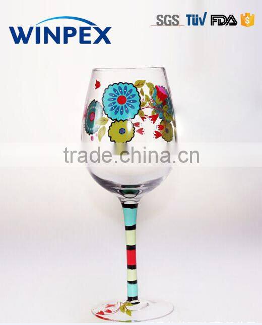 2OZ Handpaint Wine Glass