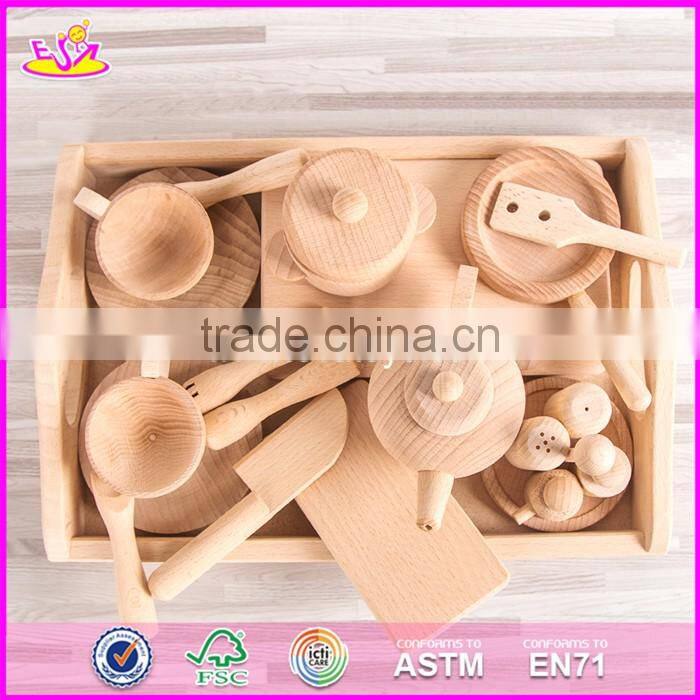2017 New design best natural wooden kitchen playsets for kids online W10B189