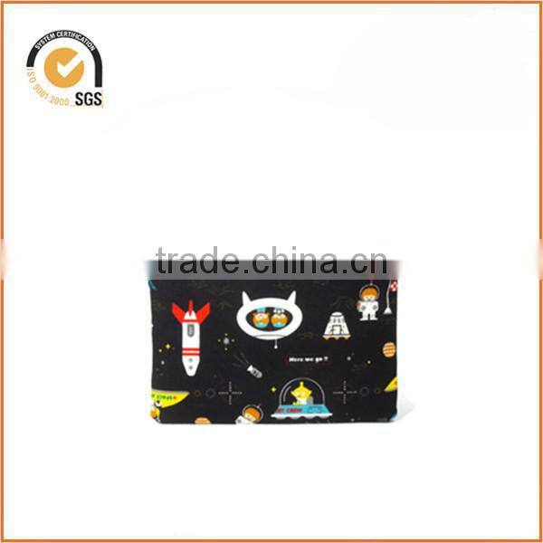 Space Explorers Zippered Pouch / Zipper Bag with Intergalactic Space Adventure on Black By Chiqun Dongguan CQ-H03011