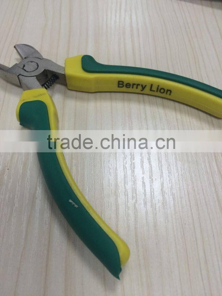 BERRYLION 6'' wire cable cutter diagonal cutting pliers with dual colors design