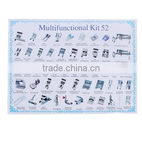 52PCS Multi Domestic Household Sewing Machine Presser Feet Set For Janome Brother Singer