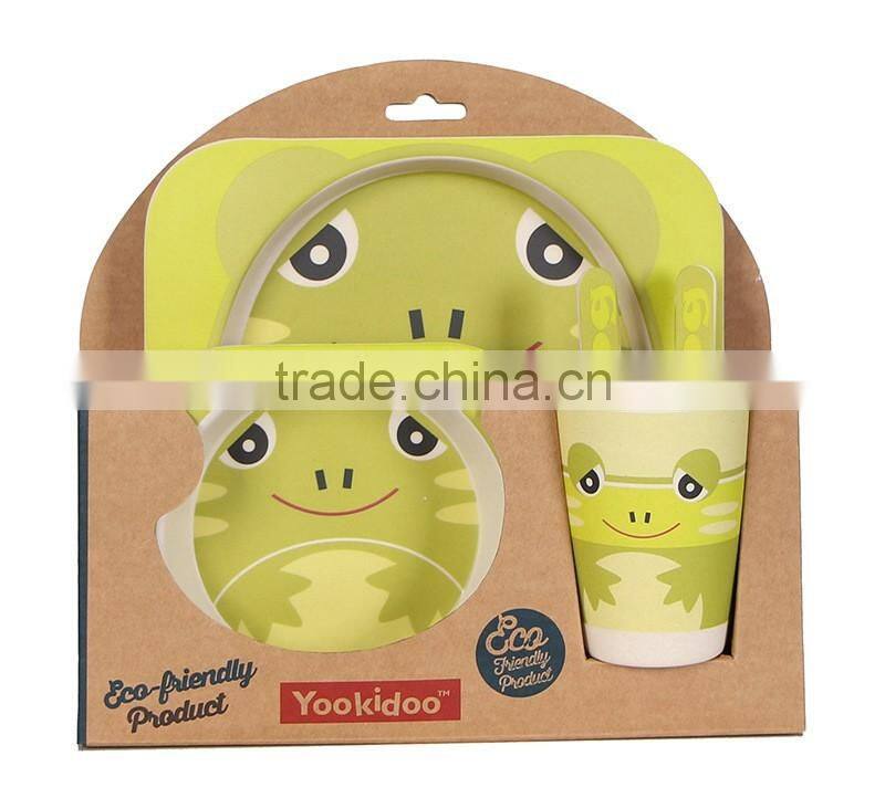 Bamboo Fiber Baby Tableware Set 5-piece