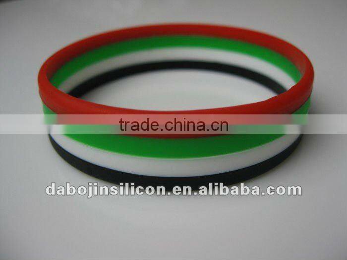 3 layers colors silicone bands