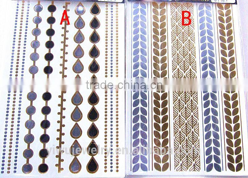 Yiwu High Quality Temporary Tattoos Custom Wholesale Man Tattoo Halo T002-002