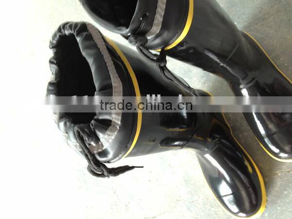 2014 new desgin With Contraction bind Rubber Boots