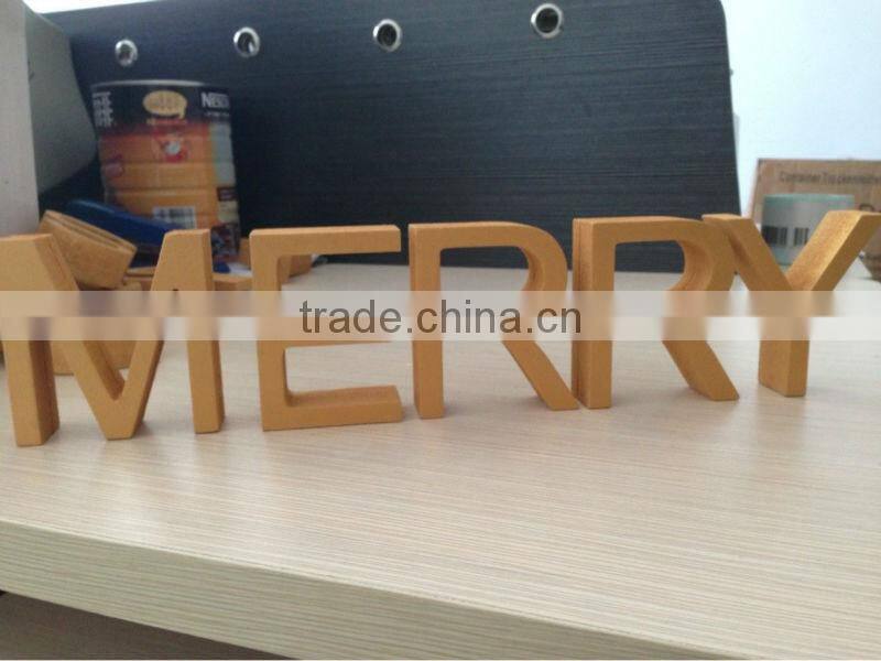 decorative christmas alphabet wooden letters