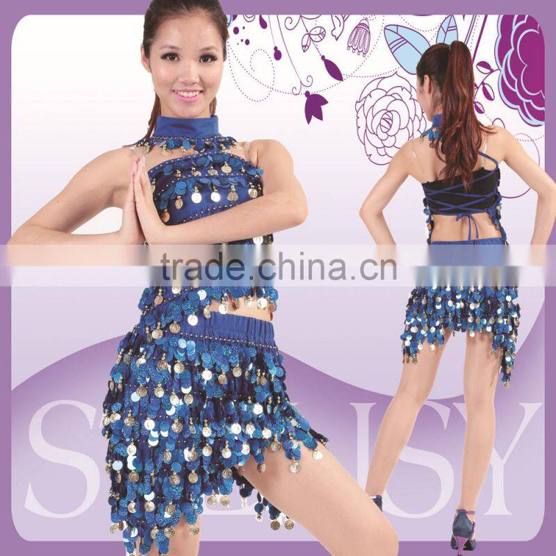 Shine Gold coin Club Sexy Dress Girl or lady summer party club dress